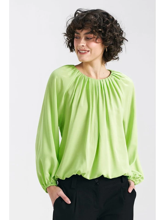 Zdjęcie produktu Nife Bluzka w kolorze zielonym rozmiar: 40/42