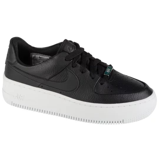 Zdjęcie produktu Nike Air Force 1 Sage Low AR5339-002, Damskie, Czarne, buty sneakers, skóra licowa, rozmiar: 40