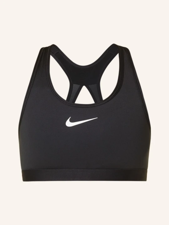 Zdjęcie produktu Nike Biustonosz Sportowy Swoosh Z Siateczką schwarz czarny