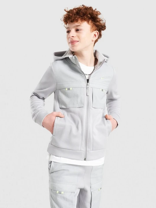 Zdjęcie produktu Nike Bluza Rozpinana Z Kapturem K Nsw City Utility szary