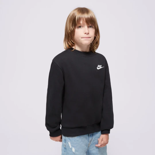 Zdjęcie produktu Nike Bluza K Nsw Club Flc Crew Ls Lbr Boy czarny