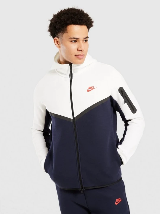 Zdjęcie produktu Nike Bluza Rozpinana Z Kapturem Tech Fleece biały