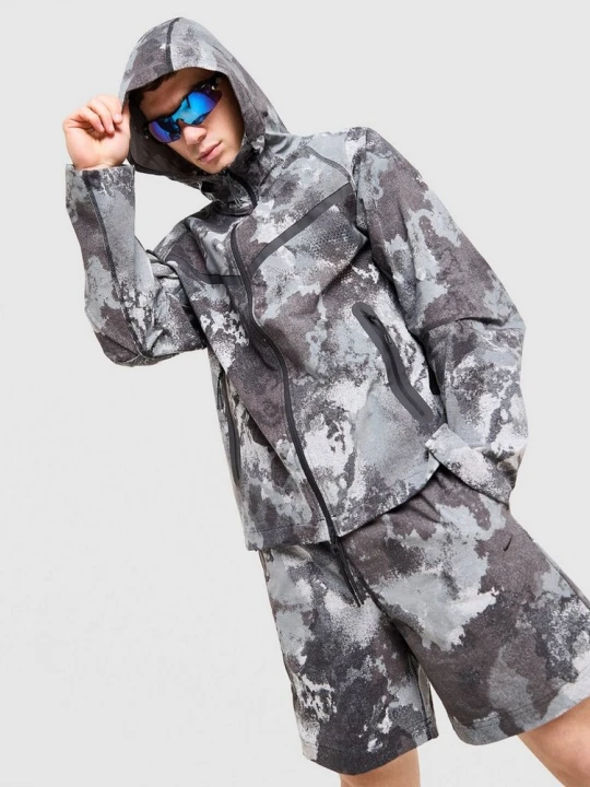 Zdjęcie produktu Nike Bluza Rozpinana Z Kapturem Tech Windrunner szary