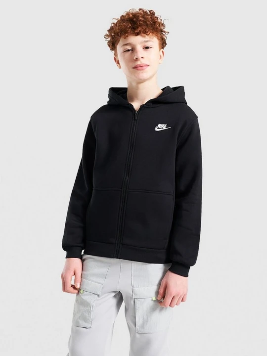 Zdjęcie produktu Nike Bluza Z Kapturem K Nsw Club Flc Hd Fz Ls Lbr czarny