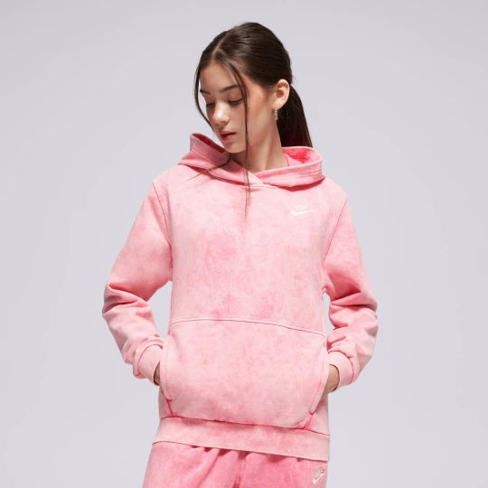 Zdjęcie produktu Nike Bluza Z Kapturem K Nsw Wash Po Hoodie Ft Girl różowy