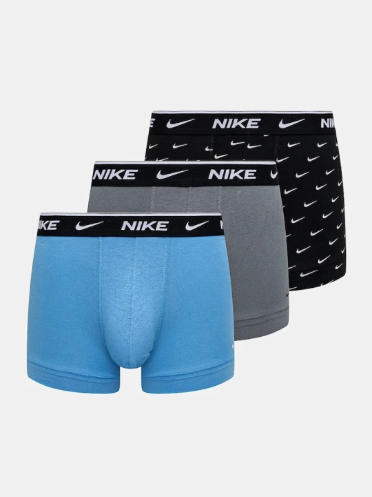 Zdjęcie produktu Nike bokserki dopasowane męskie bawełniane z elastanem 3-pack szary