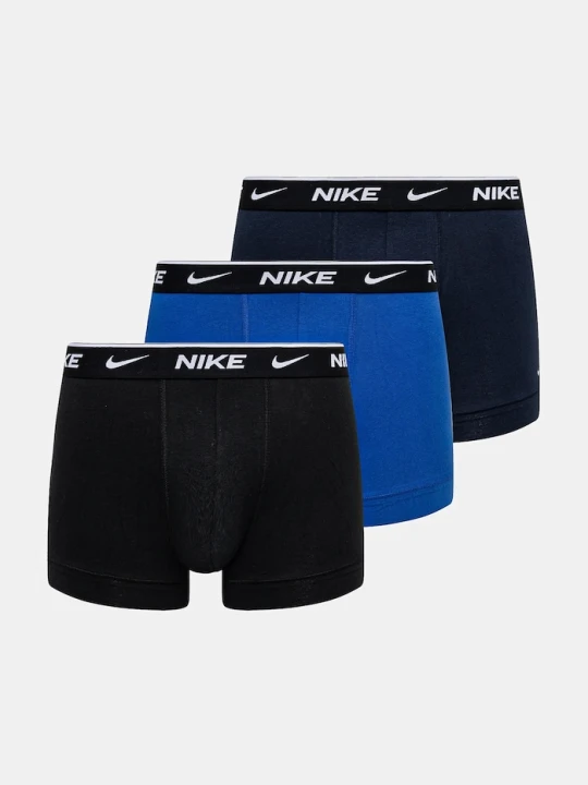 Zdjęcie produktu Nike bokserki dopasowane męskie bawełniane z elastanem 3-pack granatowy
