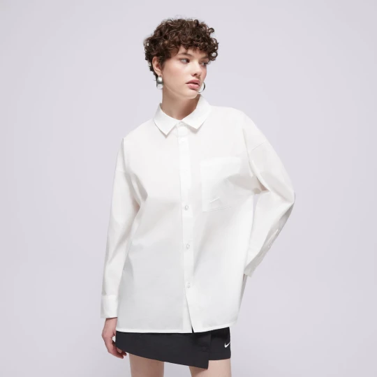 Zdjęcie produktu Nike Koszula W Nsw Nk Chll Ppln Ls Btn Top biały