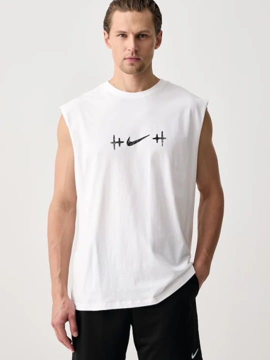 Zdjęcie produktu Nike koszulka bez rękawów męska bawełniana N.A.C. biały