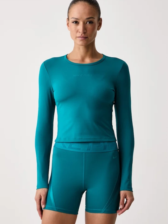 Zdjęcie produktu Nike longsleeve treningowy damski Pro Sculpt Dri-FIT turkusowy