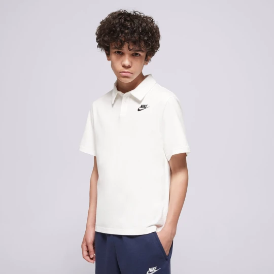 Zdjęcie produktu Nike Polo K Nsw Club Knit Ss Polo Lbr Boy biały