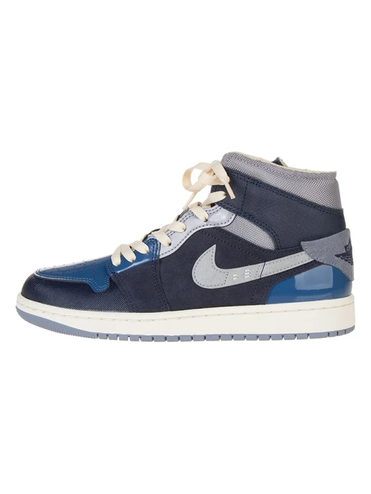 Zdjęcie produktu Nike Skórzane sneakersy "1 Mid SE Craft" w kolorze granatowo-szarym rozmiar: 40, 5