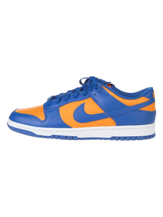 Zdjęcie produktu Nike Skórzane sneakersy "Dunk Low Knicks" w kolorze niebiesko-pomarańczowym rozmiar: 45, 5