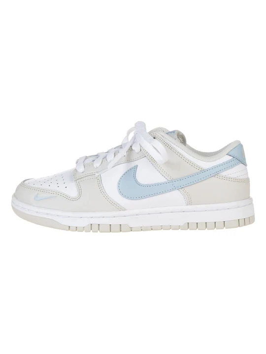 Zdjęcie produktu Nike Skórzane sneakersy "Dunk Low" w kolorze błękitno-biało-szarym rozmiar: 44