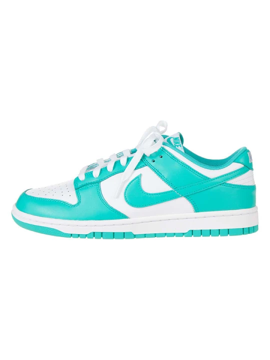 Zdjęcie produktu Nike Skórzane sneakersy "Dunk Low" w kolorze turkusowo-białym rozmiar: 44