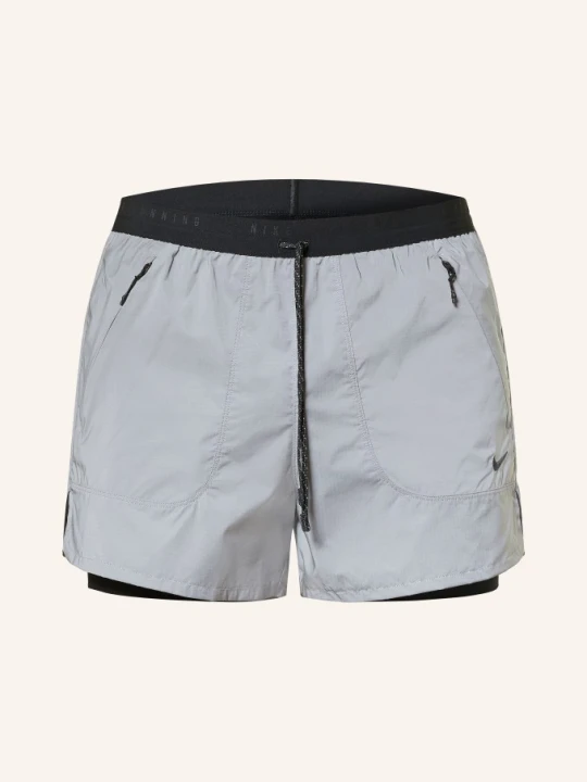Zdjęcie produktu Nike Spodenki Do Biegania 2 W 1 Reflect 4in silber SREBRNY