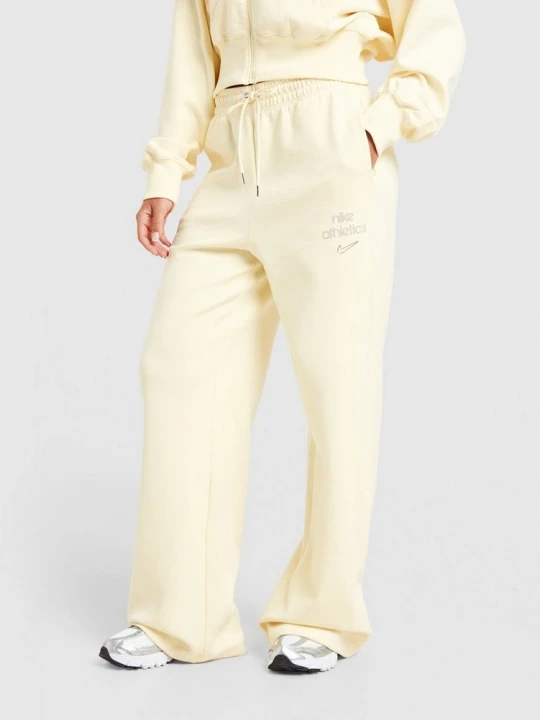 Zdjęcie produktu Nike Spodnie W Nk Phnx Flc Hr Wide Leg Gls żółty