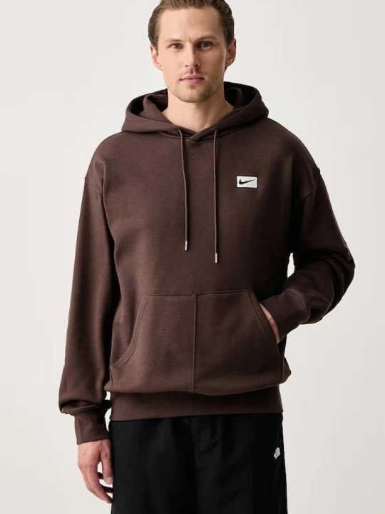 Zdjęcie produktu Nike Sportswear bluza z kapturem męska z bawełną brązowy