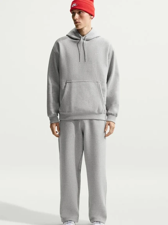 Zdjęcie produktu Nike Sportswear bluza z kapturem męska z bawełną Solo Swoosh szary