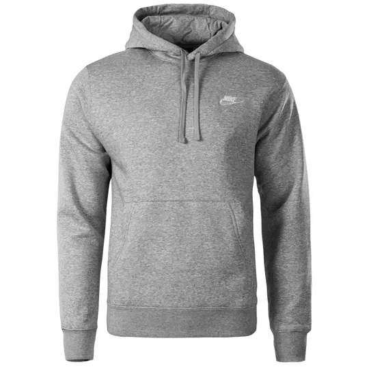 Zdjęcie produktu Nike Sportswear Club Fleece Hoodie BV2654-063, Męskie, Szare, bluzy, bawełna, rozmiar: XXL