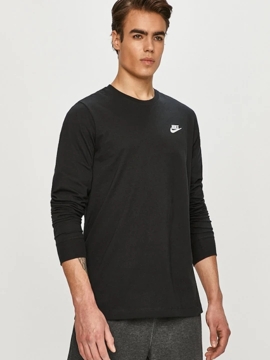 Zdjęcie produktu Nike Sportswear longsleeve męski bawełniany czarny