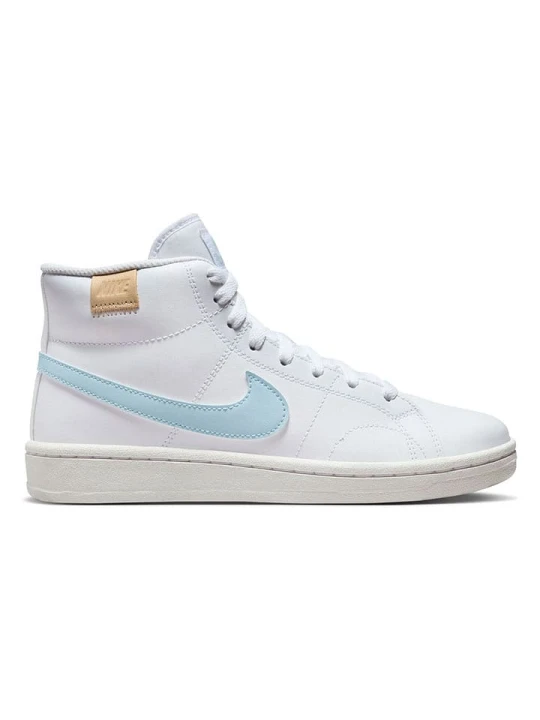 Zdjęcie produktu Nike Sportswear Skórzane sneakersy "Court Royale 2 Mid" w kolorze biało-błękitnym rozmiar: 38, 5