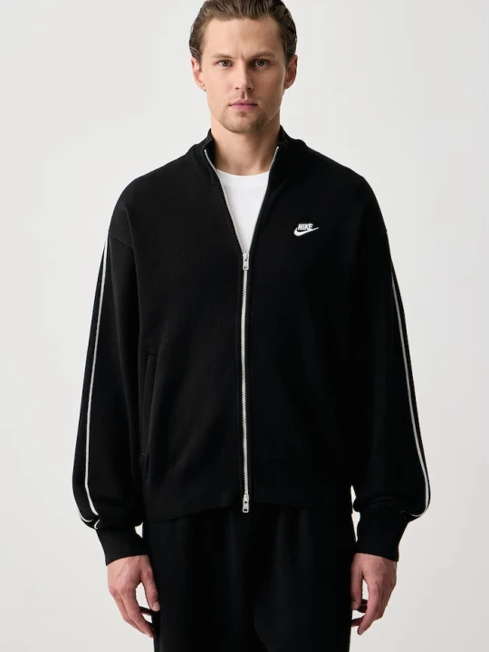 Zdjęcie produktu Nike Sportswear sweter rozpinany męski z bawełną Club czarny