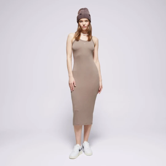Zdjęcie produktu Nike Sukienka W Nsw Nk Chll Knt Mrib Tnk Drs brązowy