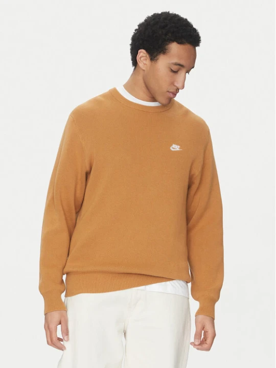 Zdjęcie produktu Nike Sweter FQ2912 Brązowy Regular Fit