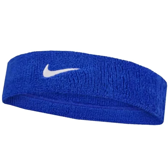 Zdjęcie produktu Nike Swoosh Classic Headband N1012407-400, Unisex, Niebieskie, opaski na głowę, bawełna, rozmiar: One size