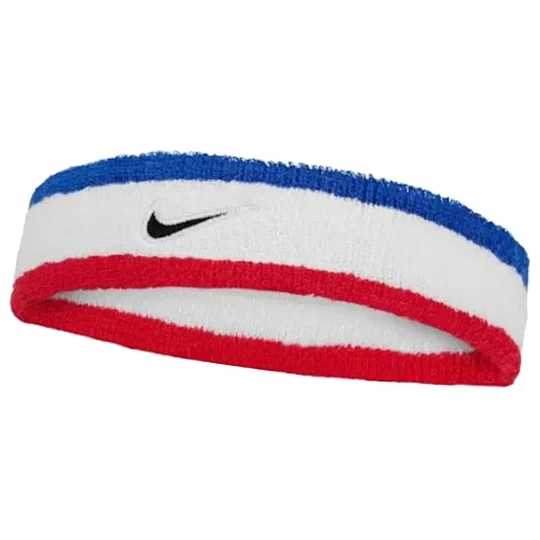 Zdjęcie produktu Nike Swoosh Classic Headband N1012407-467, Unisex, Białe, opaski na głowę, bawełna, rozmiar: One size