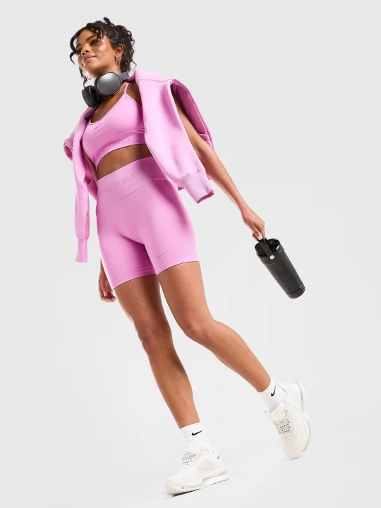 Zdjęcie produktu Nike Szorty Pro Dri-Fit Seamless High Rise 5In różowy