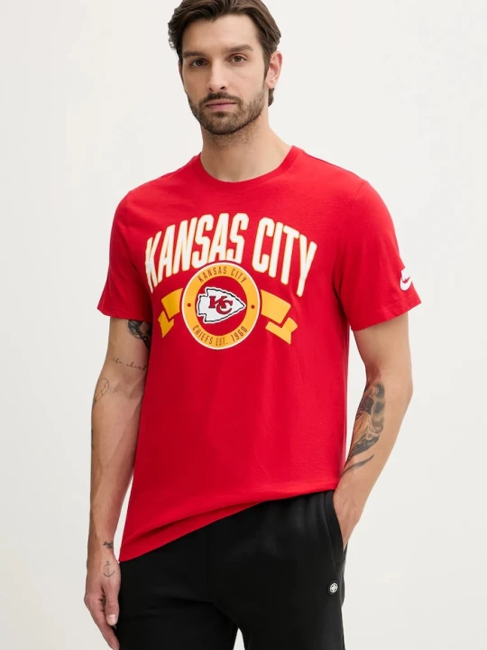 Zdjęcie produktu Nike t-shirt bawełniany Front and Back Essential czerwony