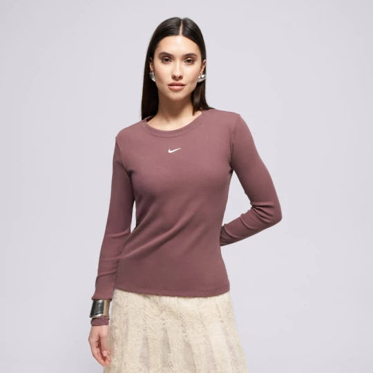 Zdjęcie produktu Nike T-Shirt Ls Tee Rib Tight W Nsw brązowy