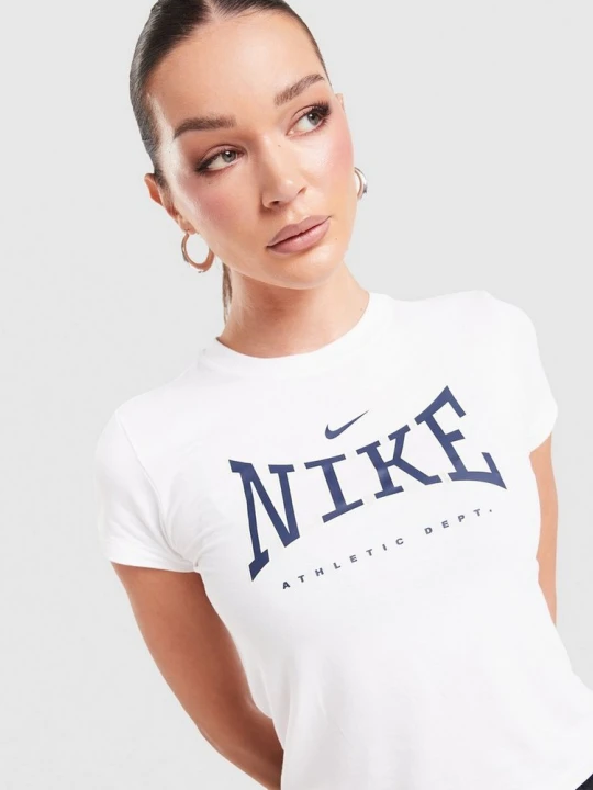 Zdjęcie produktu Nike T-Shirt W Nsw Mod Crop Ath League biały