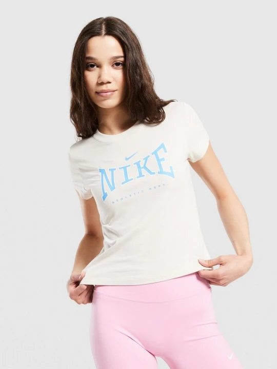 Zdjęcie produktu Nike T-Shirt W Nsw Mod Crop Ath League beżowy