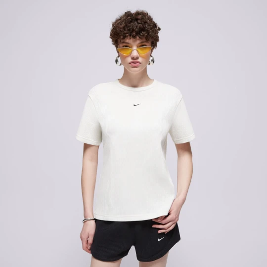 Zdjęcie produktu Nike T-Shirt W Nsw Nk Chll Wfl Ss Top kremowy