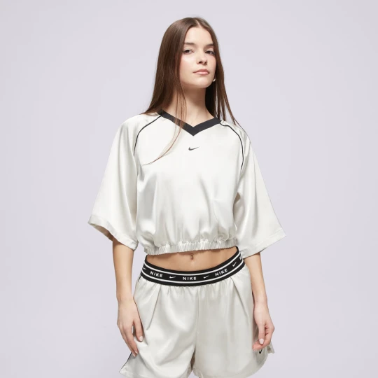 Zdjęcie produktu Nike T-Shirt W Nsw Offln Wvn Stn Ss Top kremowy
