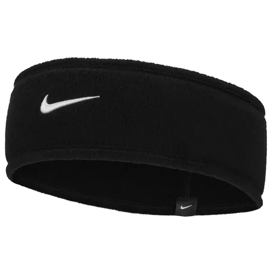 Zdjęcie produktu Nike W One Therma-Fit Fleece Headband N1010531-010, Damskie, Czarne, opaski na głowę, poliester, rozmiar: One size
