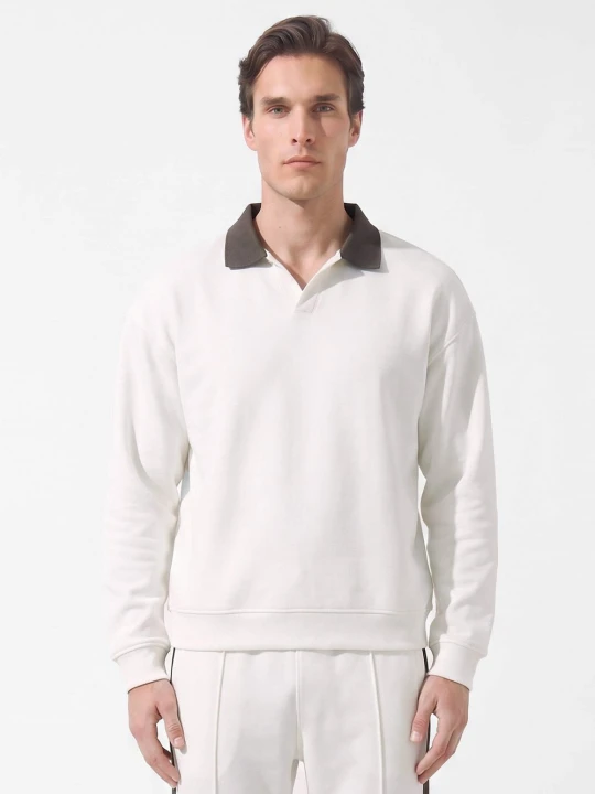 Zdjęcie produktu Nils Sundström bluza polo Mężczyźni biały