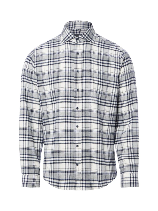 Zdjęcie produktu Nils Sundström koszula flanelowa Mężczyźni Modern Fit Bawełna (100%) biały