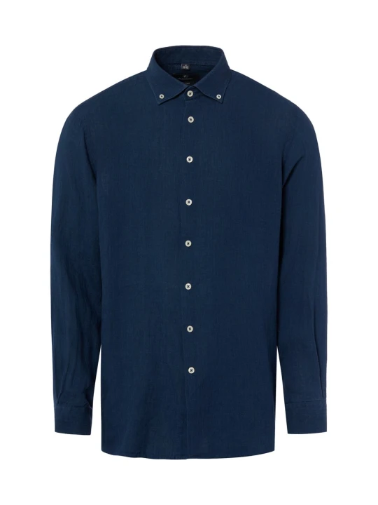 Zdjęcie produktu Nils Sundström koszula lniana Mężczyźni Modern Fit len (100%) niebieski
