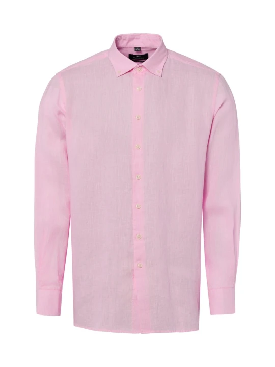 Zdjęcie produktu Nils Sundström koszula lniana Mężczyźni Modern Fit len (100%) różowy