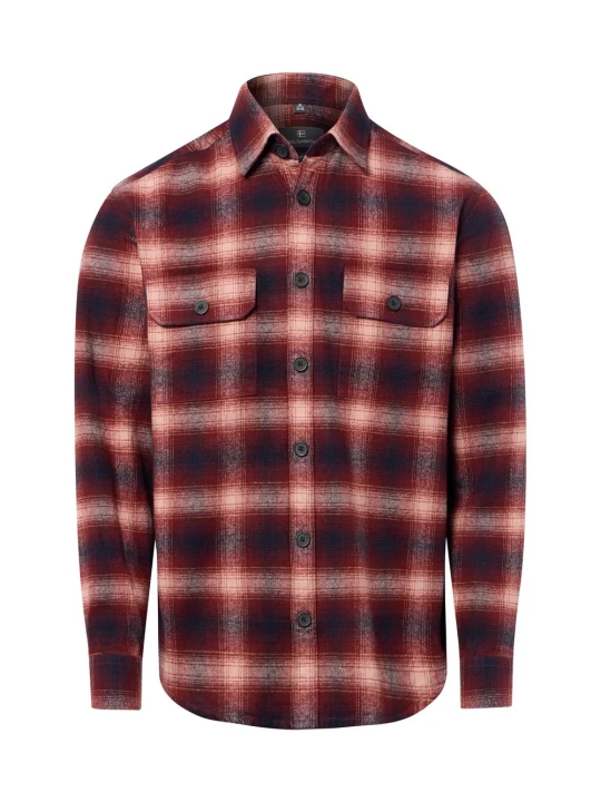 Zdjęcie produktu Nils Sundström koszula typu overshirt Mężczyźni Regular Fit Bawełna czerwony