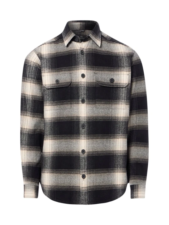 Zdjęcie produktu Nils Sundström koszula typu overshirt Mężczyźni Regular Fit Bawełna szary