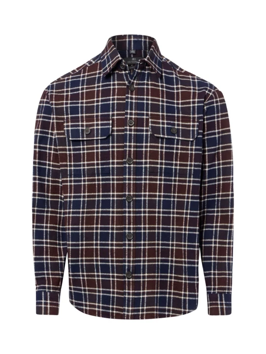 Zdjęcie produktu Nils Sundström koszula typu overshirt Mężczyźni Regular Fit Flanela wielokolorowy