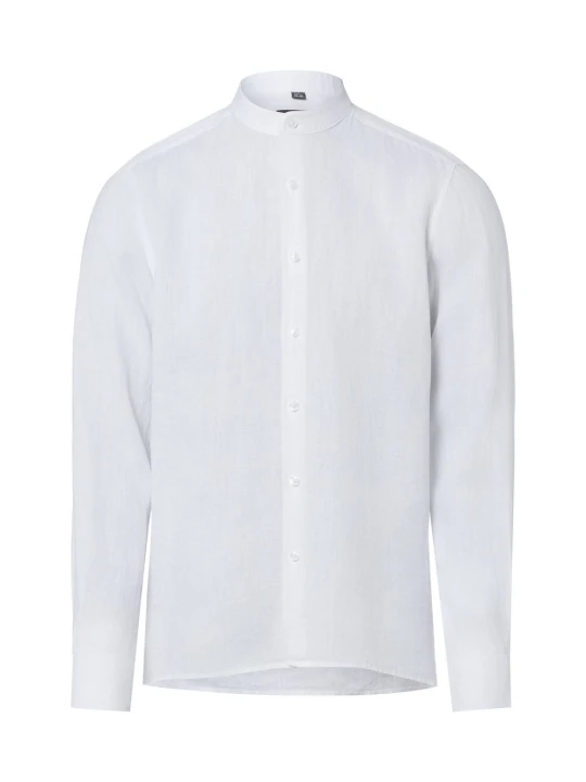 Zdjęcie produktu Nils Sundström Lniana koszula w stylu casual Mężczyźni Slim Fit len biały