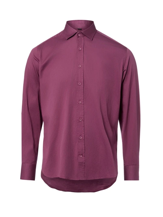 Zdjęcie produktu Nils Sundström koszula casual Mężczyźni Modern Fit Bawełna lila