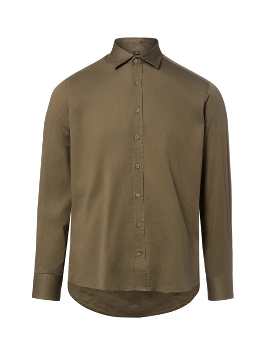 Zdjęcie produktu Nils Sundström koszula casual Mężczyźni Modern Fit Bawełna zielony