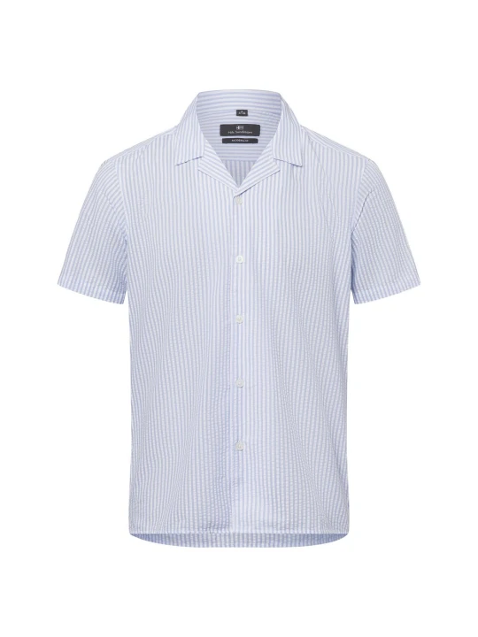 Zdjęcie produktu Nils Sundström koszula casual Mężczyźni Modern Fit Bawełna niebieski | biały